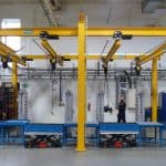 Pelloby produce four underslung manual cranes for Busch
