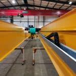 Two 12.5 Tonne Low Headroom Double Girder Cranes